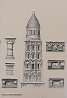 Perigueux, Cathedrale Saint-Front, Dessin de Felix de Verneilh en 1851